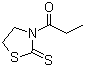 1-(2-硫酮-3-噻唑烷基)-1-丙酮分子结构 (CAS 85260-51-1)