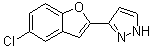 structure of CAS# 852690-99-4, 3-(5-氯-2-苯并呋喃基)-1H-吡唑
