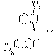 CAS # 85283-71-2, 4-[(2-Hydroxy-6-sulfo-1-naphthalenyl)azo]-1-naphthalenesulfonic acid sodium salt
