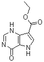 structure of CAS# 853058-41-0, 4,5-二氢-4-氧代-1H-吡咯并[3,2-d]嘧啶-7-羧酸乙酯