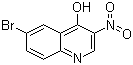 structure of CAS# 853908-50-6, 6-Bromo-4-hydroxy-3-nitroquinoline