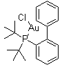 structure of CAS# 854045-93-5, (二叔丁基(2-联苯基)膦)氯化金