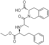 CAS 登录号：85441-61-8, 喹那普利, 2-[2-(1-乙氧羰基-3-苯丙基)-L-丙氨酰]-1,2,3,4-四氢-3-异喹啉羧酸