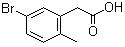 5-溴-2-甲基苯乙酸分子结构 (CAS 854646-94-9)