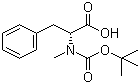 structure of CAS# 85466-66-6, N-叔丁氧羰基-N-甲基-D-苯丙氨酸