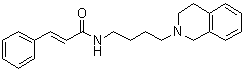 CAS # 854924-64-4, (2E)-N-[4-(3,4-Dihydro-2(1H)-isoquinolinyl)butyl]-3-phenyl-2-propenamide, ST 198