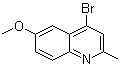 structure of CAS# 856095-00-6, 4-溴-6-甲氧基-2-甲基喹啉