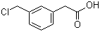 (3-氯甲基苯基)乙酸分子结构 (CAS 857165-45-8)