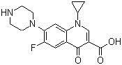 环丙沙星分子结构 (CAS 85721-33-1)
