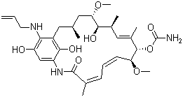 CAS # 857402-23-4, Retaspimycin, 18,21-Didehydro-17-demethoxy-18,21-dideoxo-18,21-dihydroxy-17-(2-propenylamino)geldanamycin