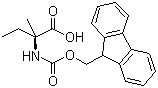 structure of CAS# 857478-30-9, N-[(9H-Fluoren-9-ylmethoxy)carbonyl]-L-isovaline
