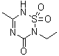 2-乙基-5-甲基-2H-1,2,4,6-噻三嗪-3(4H)-酮 1,1-二氧化物分子结构 (CAS 85769-88-6)