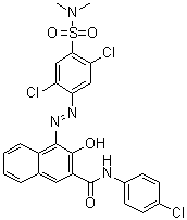 CAS # 85776-14-3, N-(4-Chlorophenyl)-4-[2-[2,5-dichloro-4-[(dimethylamino)sulfonyl]phenyl]diazenyl]-3-hydroxy-2-naphthalenecarboxamide