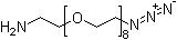 26-叠氮基-3,6,9,12,15,18,21,24-八氧杂二十六烷-1-胺分子结构 (CAS 857891-82-8)