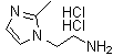 1-(2-氨基乙基)-2-甲基咪唑二盐酸盐分子结构 (CAS 858513-10-7)