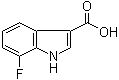 7-氟-1H-吲哚-3-羧酸分子结构 (CAS 858515-66-9)