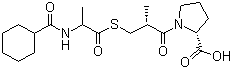 CAS 登录号：85856-54-8, 莫维普利, (2R)-1-[(2R)-3-[2-(环己基甲酰氨基)丙酰硫]-2-甲基丙酰基]吡咯烷-2-甲酸