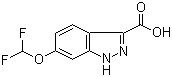 6-(二氟甲氧基)-1H-吲唑-3-羧酸分子结构 (CAS 858661-80-0)