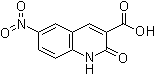 1,2-二氢-6-硝基-2-氧代-3-喹啉甲酸分子结构 (CAS 85870-49-1)