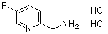 2-氨基甲基-5-氟吡啶二盐酸盐分子结构 (CAS 859164-78-6)