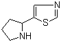 5-(2-吡咯烷基)噻唑分子结构 (CAS 859206-89-6)