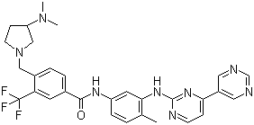 structure of CAS# 859212-16-1, Bafetinib