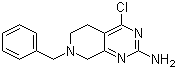 7-苄基-4-氯-5,6,7,8-四氢吡啶并[3,4-d]嘧啶-2-胺分子结构 (CAS 859825-79-9)