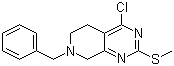 structure of CAS# 859826-11-2, 7-苄基-4-氯-2-(甲硫基)-5,6,7,8-四氢吡啶并[3,4-d]嘧啶