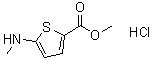 CAS # 859855-63-3, 5-(Methylamino)-2-thiophenecarboxylic acid methyl ester hydrochloride