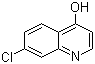 CAS # 86-99-7, 7-Chloroquinolin-4-ol, 7-Chloro-4-hydroxyquinoline