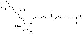 Latanoprostene bunod分子结构 (CAS 860005-21-6)