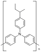 聚[4,4′-(N-(4-仲丁基苯基)二苯胺]分子结构 (CAS 860495-18-7)
