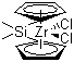 structure of CAS# 86050-32-0, 二甲基硅基双(环戊二烯基)二氯化锆