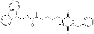 structure of CAS# 86060-82-4, N'-芴甲氧羰基-N-苄氧羰基-L-赖氨酸