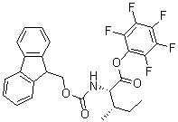 N-(芴甲氧羰基)异亮氨酸五氟苯基酯分子结构 (CAS 86060-89-1)