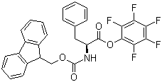 structure of CAS# 86060-92-6, Fmoc-L-phenylalanine pentafluorophenyl ester