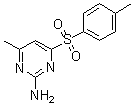4-甲基-6-[(4-甲基苯基)磺酰基]-2-嘧啶胺分子结构 (CAS 860648-93-7)