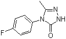 4-(4-氟苯基)-2,4-二氢-5-甲基-3H-1,2,4-三唑-3-酮分子结构 (CAS 860650-96-0)
