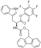 N-[芴甲氧羰基]-L-色氨酸五氟苯基酯分子结构 (CAS 86069-87-6)