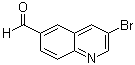 structure of CAS# 860757-84-2, 3-Bromo-6-quinolinecarboxaldehyde