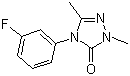 4-(3-氟苯基)-2,4-二氢-2,5-二甲基-3H-1,2,4-三唑-3-酮分子结构 (CAS 860786-18-1)