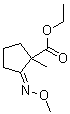 CAS 登录号：861161-17-3, (2Z)-2-(甲氧基亚胺)-1-甲基环戊烷羧酸乙酯