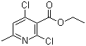 CAS # 86129-63-7, Ethyl 2,4-dichloro-6-methylpyridine-3-carboxylate, Ethyl 2,4-dichloro-6-methylnicotinate