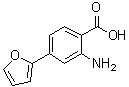2-氨基-4-(2-呋喃基)苯甲酸分子结构 (CAS 861389-78-8)