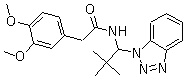 N-[1-(1H-苯并三唑-1-基)-2,2-二甲基丙基]-3,4-二甲氧基苯乙酰胺分子结构 (CAS 861393-66-0)