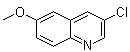 3-氯-6-甲氧基喹啉分子结构 (CAS 861553-63-1)