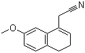 7-甲氧基-3,4-二氢-1-萘基乙腈分子结构 (CAS 861960-34-1)