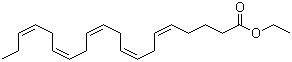 structure of CAS# 86227-47-6, cis-5,8,11,14,17-Eicosapentaenoic acid ethyl ester