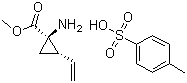 (1R,2S)-1-氨基-2-乙烯基环丙烷甲酸甲酯 4-甲基苯磺酸盐分子结构 (CAS 862273-27-6)