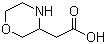 Morpholin-3-ylacetic acid molecular structure (CAS 86236-84-2)